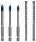 2608900596 - Expert Hex-9 HardCeramic & CYL-3 Multi-Material Ceramic, Porcelain, Stone, Tile & Glass Drill Bit Mixed Set, 5 Piece