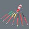 05006631001 - Kraftform Kompakt VDE Insulated Extra Slim Stainless Interchangeable Screwdriver Set, 17 Piece