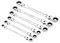 27762 - Metric Flexible Head Double Ring Ratchet Spanner Set, 6 Piece