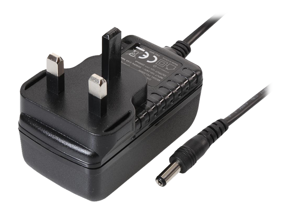 12V, 2A, 24W, Plug In Power Supply (Level VI), 2.1mm Plug