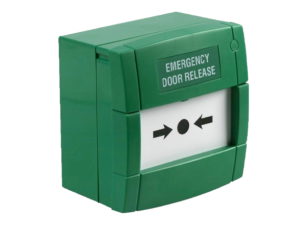 Green Re-Settable Break Glass Emergency Door Release - Single Pole
