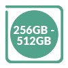 256GB - 512GB