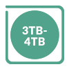 3TB - 4TB