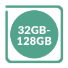 32GB - 128GB