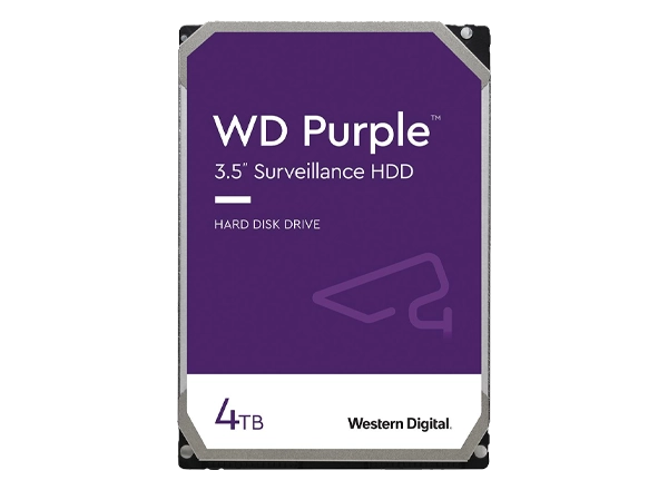 WD Purple Surveillance 3.5in Internal Hard Drive SATA 6Gb/s, 4TB