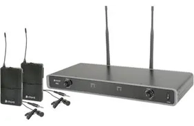 Dual UHF Wireless Beltpack Microphone System, 863.8MHz + 864.8MHz