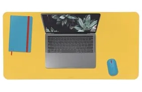 Cosy Desk Mat 800x400mm, Warm Yellow