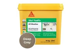 FastFix All Weather Patio Grout Jointing Compound, Deep Grey 14kg