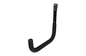 160mm Steel Anti-Slip Storage Hook, Black - 15kg Capacity