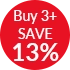 Buy 3+ Save 13%