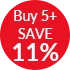 Buy 5+ Save 11%